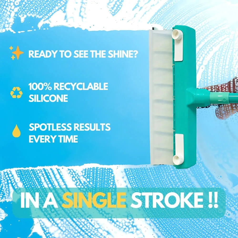HOOMWELL™ Recyclable Silicone Window Squeegee Kit