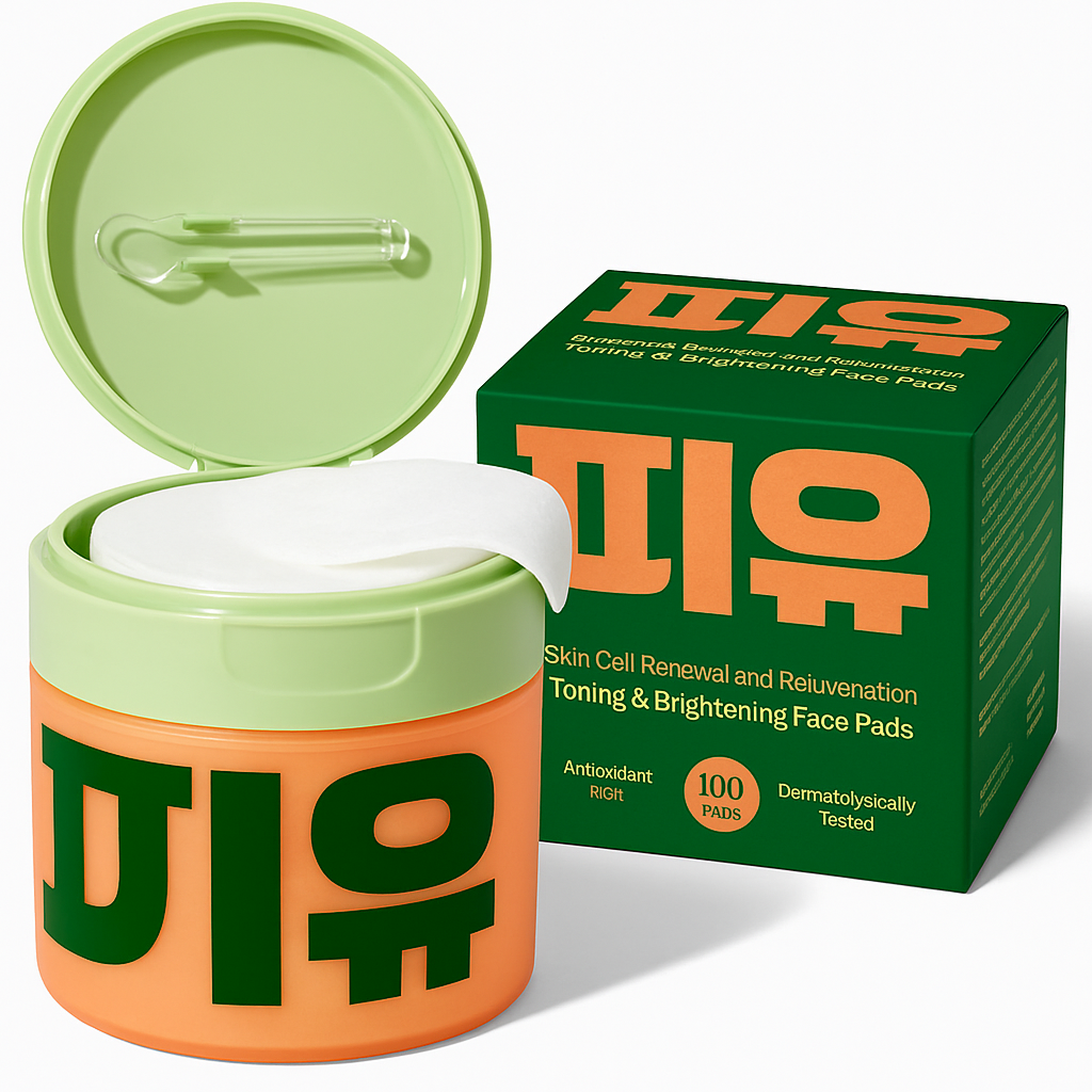 💧 Korean Toner Pads for Wrinkles, Dark Spots & Radiant Glow (100 Pads)