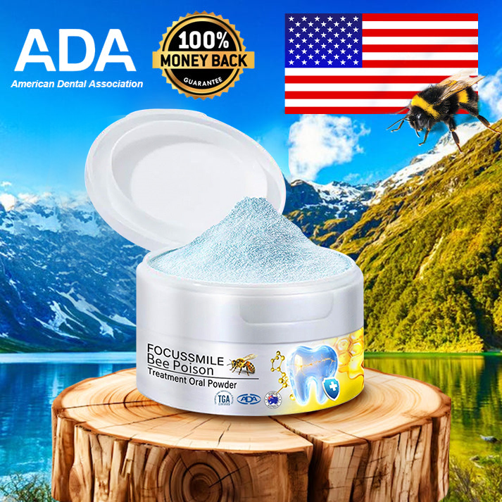 🦷🎖️HOOMWELL™ Focussmile Bee Poison Treatment Oral Powder (👩‍⚕️ADA Recommanded)