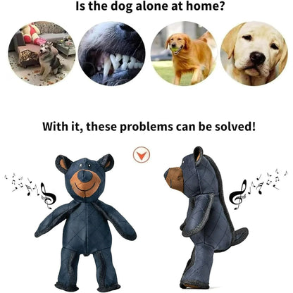 Indestructible & Interactive Bear Dog Toys For Heavy Chewers - IndestructiBear 2.0