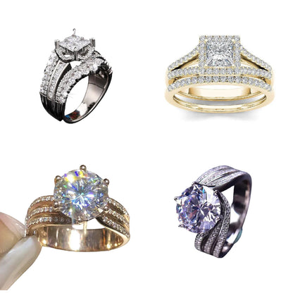 💍Moissanite Diamond Ring💖LAST DAY SALE - 80% OFF