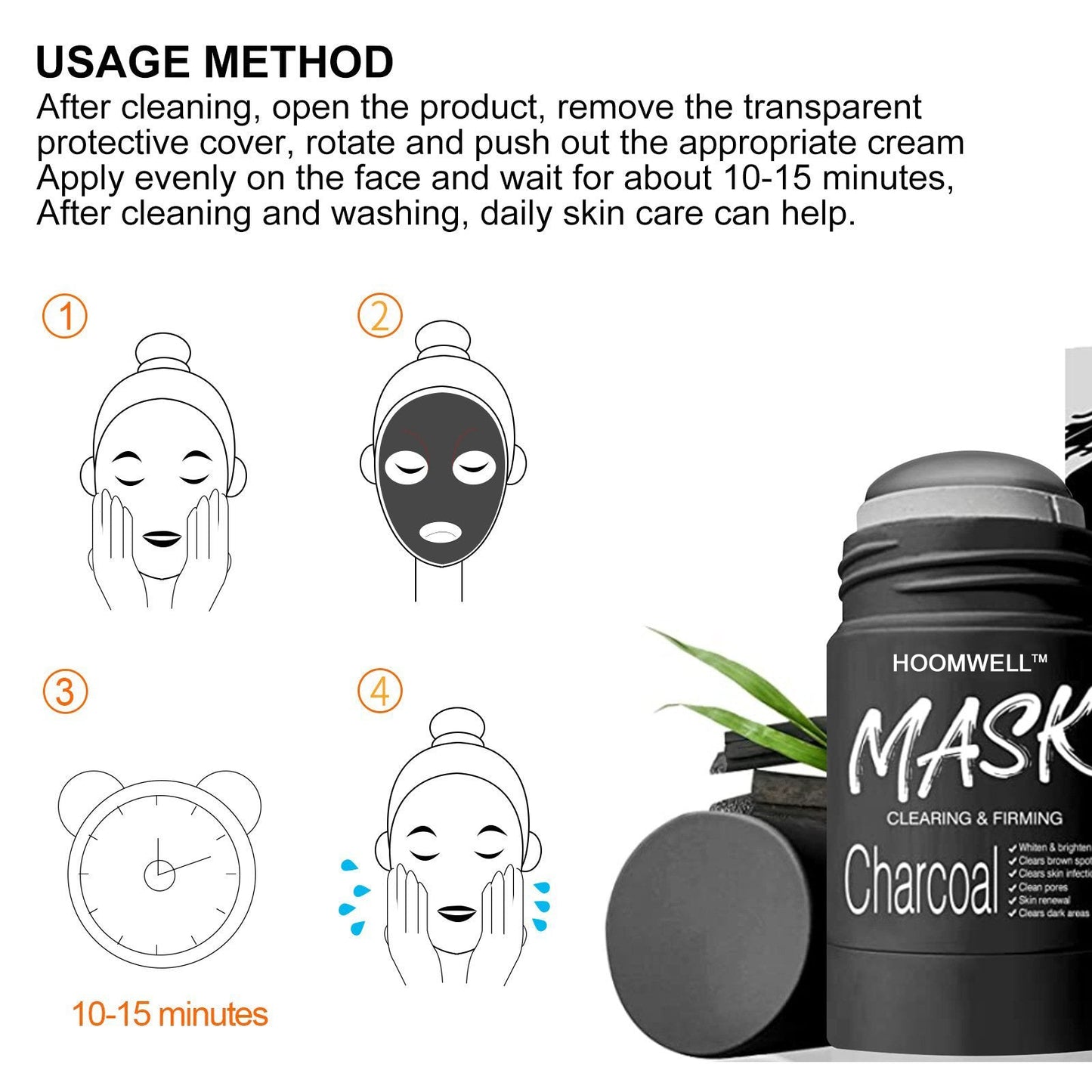 Green Tea Mask Clay Stick Face Mask Skin Care Poreless Deep