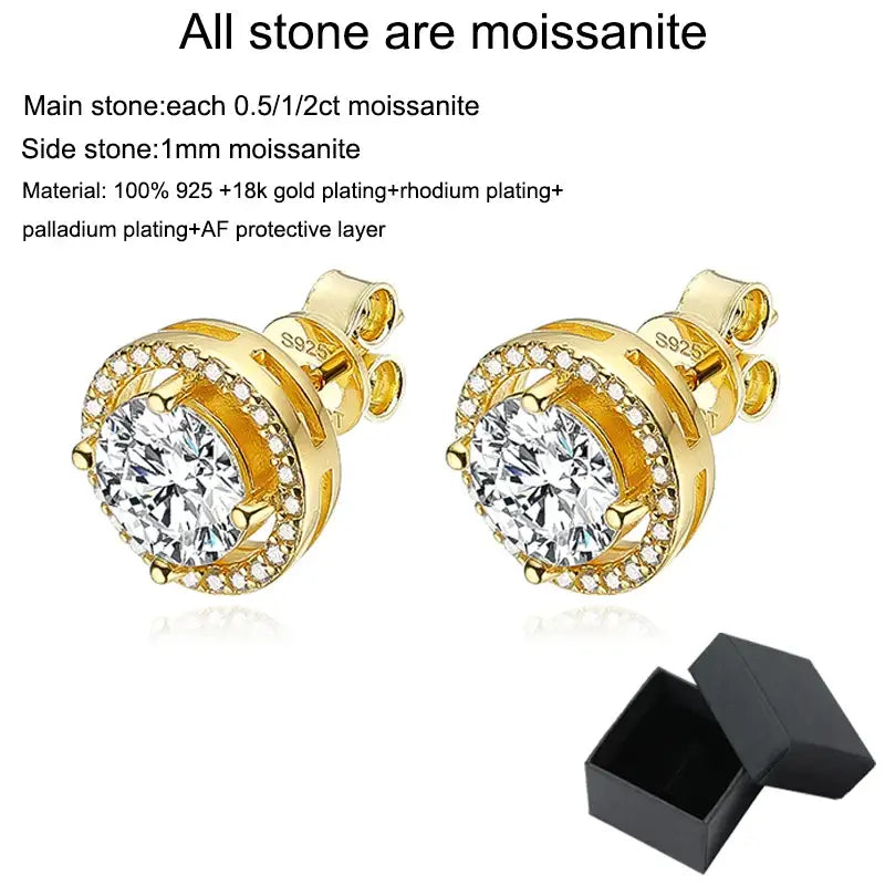 🎄Christmas limited time offer 🎄Get -80% off🎉Moissanite Stud Earrings